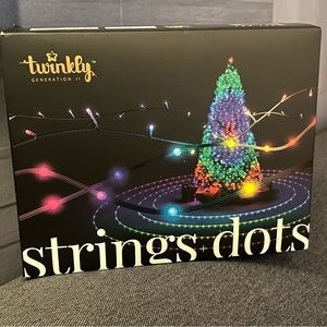 twinkly Indoor/Outdoor 400 Strings + 60 Dots  RGBLED All Holiday String Lights